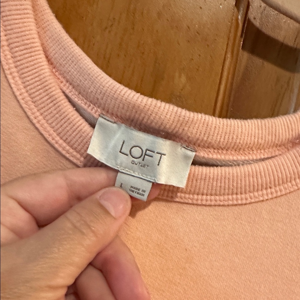 Peach and lavender long sleeve shirt women’s